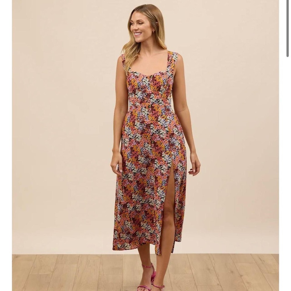 Park & Fifth Multicolor Floral Midi Dress